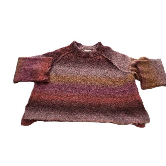 Natural Life Sweater Womens XL Multicolor Long Sleeves Ombre Fuzzy Pink - Picture 2 of 12